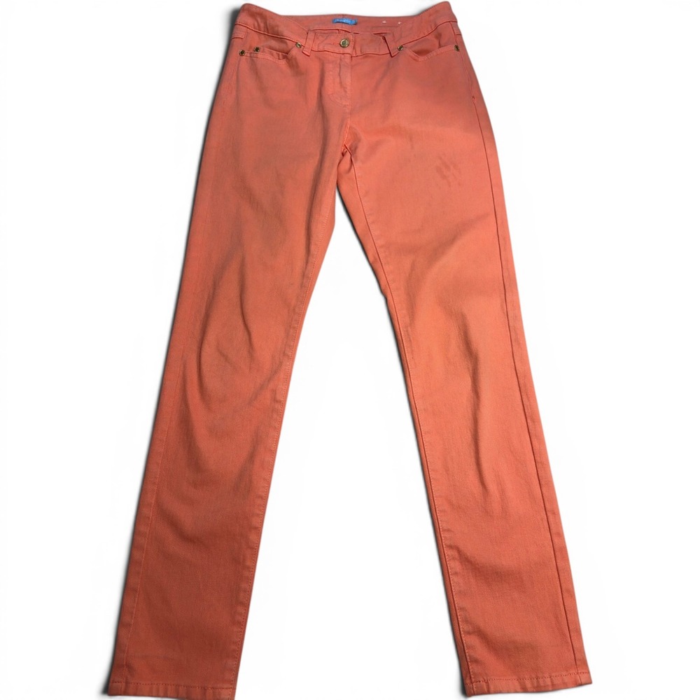 J.McLaughlin Lexi Stretch Denim Slim Jeans Women's Size 4 Coral Pink